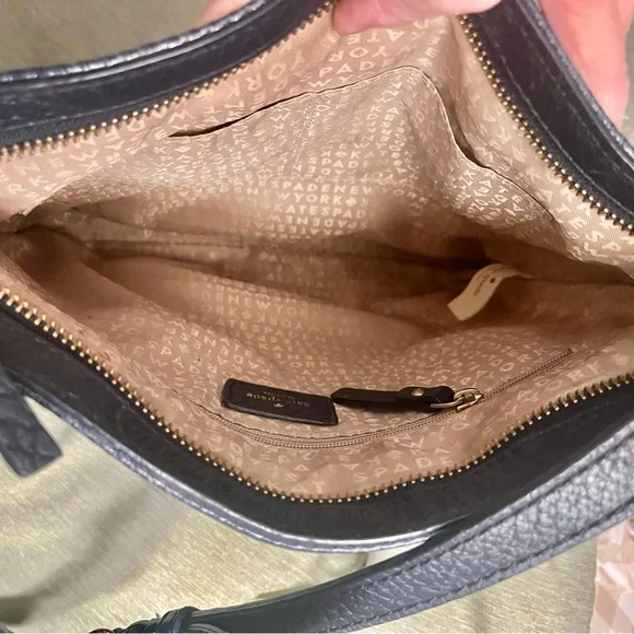 Kate Spade Navy and White Striped Crossbody Bag - Picture 7 of 9